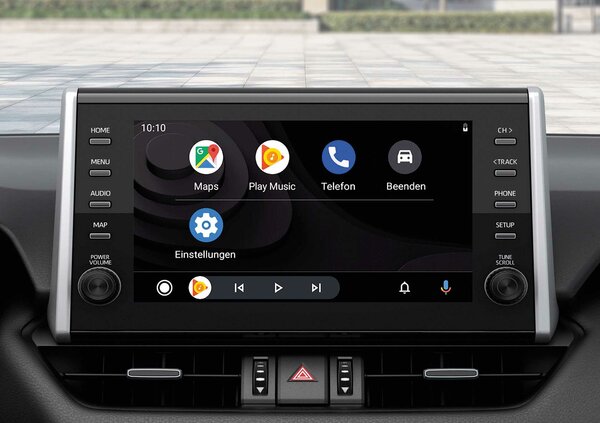 Der Suzuki Across: Nahaufnahme des Multifunktionsdisplays